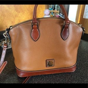 Dooney and Bourke Pebble Leather Zip Zip Satchel